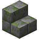 Mossy Stone Brick Stairs
